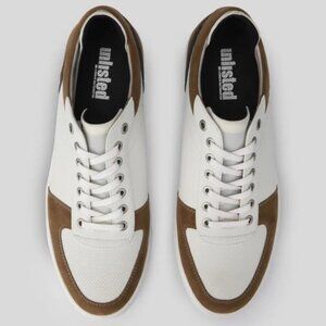 Kenneth Cole Production Unlisted Men's White/Brown Low-Top Sneakers US Size 10